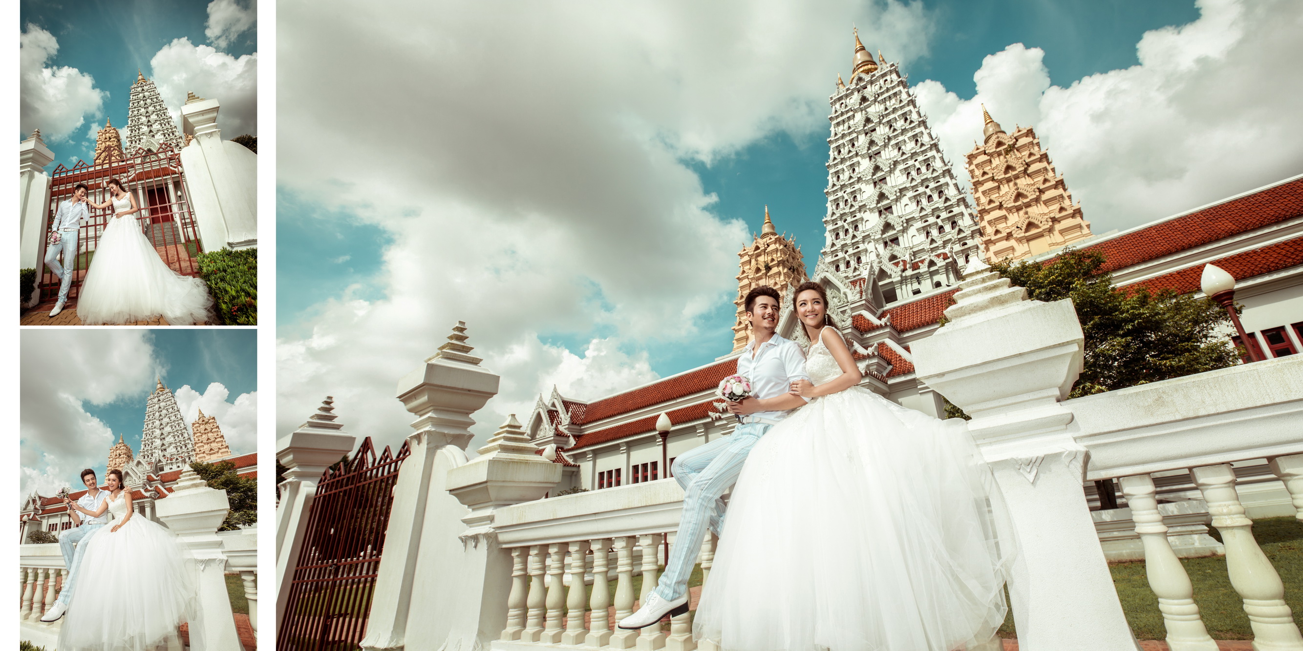 泰国婚纱旅拍_泰国传统婚纱服饰图片